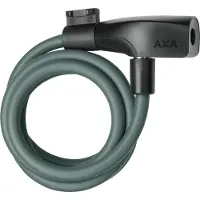 Axa Resolute 8-120 Kabelslot – 120 cm – 8 mm – Automatische Kliksluiting – Inclusief Framehouder – Groene Coating