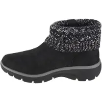 SKECHERS Boots 'Enkellaarsjes Plat' zwart