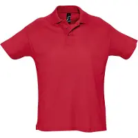 Sols Heren Zomer II Pique Poloshirt met korte mouwen (Rood)