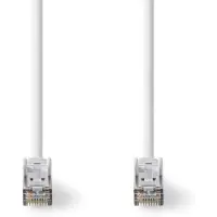 Nedis Cat 8.1 Netwerkkabel | S/FTP | RJ45 Male | RJ45 Male | 1.00 m | Rond | LSZH | Wit | Label - CCGL85520WT10