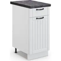 Vicco Fame-Line Keukenonderkast – 40 cm, WB Antraciet Wit Landhuis
