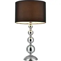 Lux.pro Tafel lamp [51cm x Ø29cm] Nachtlamp Leeslintlamp Chroom []