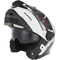 Acerbis Rider grafische klaphelm, wit/zwart, maat XL (60/61)