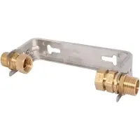 Schlosser JS WZ-INBOUWBUIZEN, WAGEN, MET VASTE VERBINDING, HOEVEELHEID 2,5, 11/4" x 11/4", ROESTVRIJ STAAL.