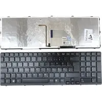 T-ProTek Duits toetsenbord, zwart, met verlichting, compatibel met Sony VAIO SVE151G13M