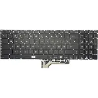 T-ProTek Toetsenbord - Kleur: Zwart - Met verlichting - Zonder frame. Compatibel met Duitse toetsenbordindeling, geschikt voor MSI MS-16J2
