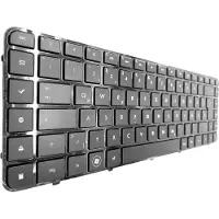 T-ProTek Zwarte toetsenbord met frame, compatibel met HP, onderdeelnummer: 593296-041