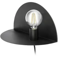 Faro Design wandlamp Nit, zwart, Woon-/ Eetkamer, metaal, Modern, Wandlamp design
