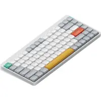 NUPHY Air75 v2, draadloos mechanisch toetsenbord, QMK/VIA, QWERTY US, 75%, low profile, Bluetooth / 2.4GHz - Ionic White switch, kleur: Aloe