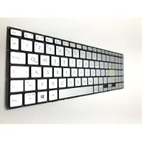 T-ProTek DUITSE - Toetsenbord, zilverkleurig met verlichting, compatibel met Asus VivoBook 15 X521FA