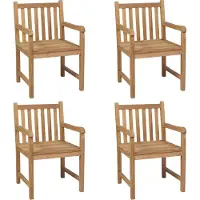 Syfax Tuinstoelen 4 st massief teakhout