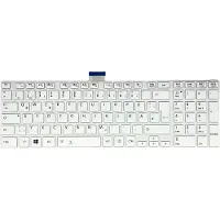 T-ProTek DUITS - Wit toetsenbord zonder achtergrondverlichting, compatibel met Toshiba Satellite S75DT