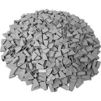 LEGO dakpannen 2x1x2, schuin, lichtgrijs, voor daken - 60481, nieuw! Aantal: 50x