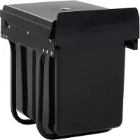 vidaXL Vuilnisbak met zachte sluiting, 20 liter