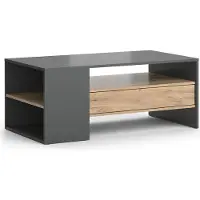 Vicco Fabien Salontafel – 110 x 60 cm Krachtige eik goud