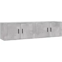 vidaXL Tv-wandmeubels 2 st 80x34,5x40 cm betongrijs