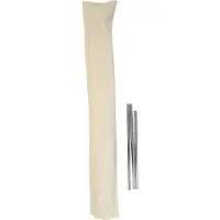 MCW Beschermhoes voor parasols tot 3 m, bijv. Casoria/C57/Florida, hoes met klittenbandsluiting, polyester 240 g/m² ~ crème