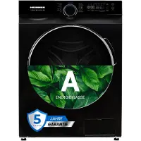 Heinner HWM-M914IVKBA+++ Wasmachine 9 kg – 1400 tpm – Inverter Motor – Touchbediening – 14 Programma’s – Stoomfunctie & 15-min Snelprogramma – Energieklasse A – Zwart – 5 Jaar Garantie