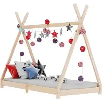 Syfax Kinderbedframe massief grenenhout 90x200 cm