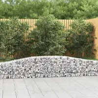 Prolenta Maison Exclusive - Geknoopte gaasbakken, 6 stuks, 400x30x40/60 cm, verzinkt staal