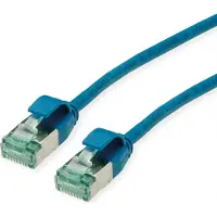 Roline RM U/FTP datakabel voor datacenters, Cat.6A (klasse EA), slank, blauw, 1,5 meter