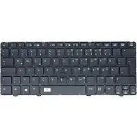 T-ProTek DUITSE - Zwart toetsenbord met TrackPoint, zonder frame, compatibel met HP EliteBook 2570p (B8S43AW)
