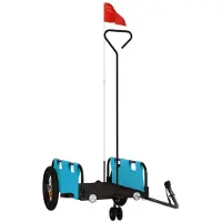Syfax Fietstrailer oxford stof en ijzer blauw