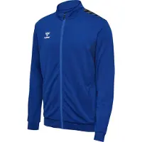 Hummel Sportsweatvest 'Authentic' geel / grijs / zwart