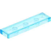 LEGO 1x4 platte, blauw transparant - 2431, NIEUW! Aantal: 250x