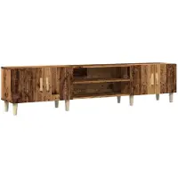 vidaXL Tv-meubel 180x31,5x40 cm bewerkt hout oud houtkleurig