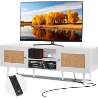 Vevor Rotan TV-standaard voor 165 cm TV