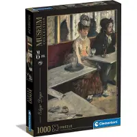 Clementoni - Puzzel - 1000 Stukjes - Degas "Dans un Café" - Puzzel Voor Volwassenen