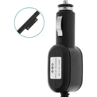 Avizar Autolader Geschikt voor Surface Pro, Go, Book, Laptop sigarettenaansteker auto 2,58A, Zwart