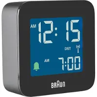 Braun Radiowekker - - BC08 - Zwart - LCD - Snooze-functie - Achtergrondverlichting