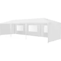 Casa.pro Paviljoen partytent met 8 zijwanden 9x3x2,55 m wit