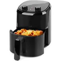 Emerio Heteluchtfiteuse 1000W - 2.2L - 140-200ºC - Cool touch - Timer - Eindsignaal - Snelle opwarmfunctie - Anti-slip - Anti-aanbak - AF-130646 Zwart