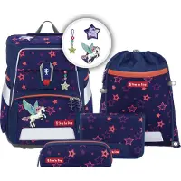 Step by step Space Shine Schooltas set 5-delig paars