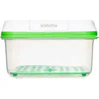 Sistema FreshWorks verhouddoos Doos Vierkant 2,6 l Groen, met filter