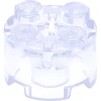 LEGO 2x2 ronde bakstenen met gat - Trans-Clear 3941 NIEUW - 500x (LEGO Accessoires)