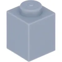 LEGO 50 stuks 3005 steenblokje 1x1, basisstenen, 50 lichtblauw