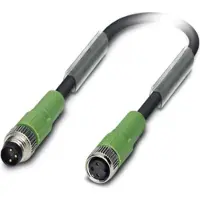 Phoenix Contact SAC 3W Stekker recht M8-Skt str M8 1,5 m, Kabels + Stekkers, Zwart