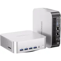 GEEKOM AI Mini PC A9 Max met AMD Ryzen AI 9 HX 470 (12 cores/24 threads, tot 5.1 GHz), 32GB DDR5 + 1TB SSD, 2.5G Dual-LAN mini-computer met Windows 11 Pro en 2x USB4