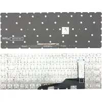 T-ProTek DUITSE - Toetsenbord, zwart, met grijze verlichting, compatibel met MSI GS66 Stealth 10SE-229