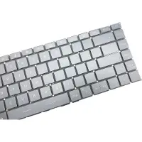 T-ProTek DUITSE - Toetsenbord, zwart, met grijze verlichting, compatibel met MSI GS66 Stealth 10SGS-016FR