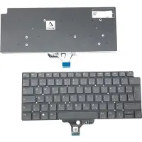 T-ProTek DUITS - Zwarte toetsenbord, frameless, zonder achtergrondverlichting, compatibel met Dell Latitude 13 5320-TM4V2