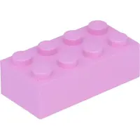 LEGO 2x4 steen 3001 - 100 stuks, lichtroze