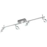 Eglo Cardillio 1, Wandlamp, Niet vervangbare lampen, 3000 K, 400 lm, 220-240 V, Aluminium, Chroom