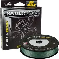 Spiderwire Dura, 300 meter, 0,25 mm, 23,2 kg / 51,15 lbs, mosgroen, gevlochten vislijn, artikelnummer 1450391