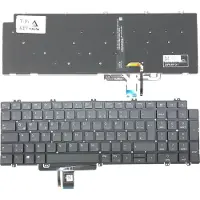 T-ProTek DUITS - Zwart toetsenbord, compatibel met Dell Precision 15 7550