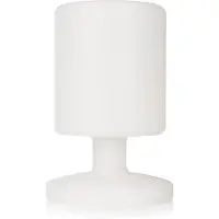 Smartwares Ben LED tafellamp voor binnen en buiten, oplaadbare batterij, wit / opaal, Kunststof, Modern